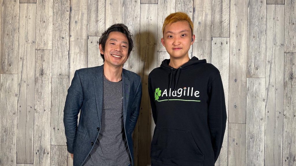 清水健さんと高校生の真翔君との対談 清水健さんと高校生の真翔君との対談